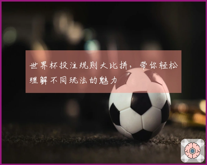 世界杯投注规则大比拼，带你轻松理解不同玩法的魅力